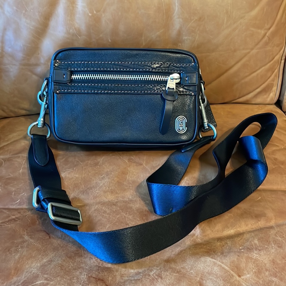 NEW Coach Academy Crossbody With Patch (78418 Black)